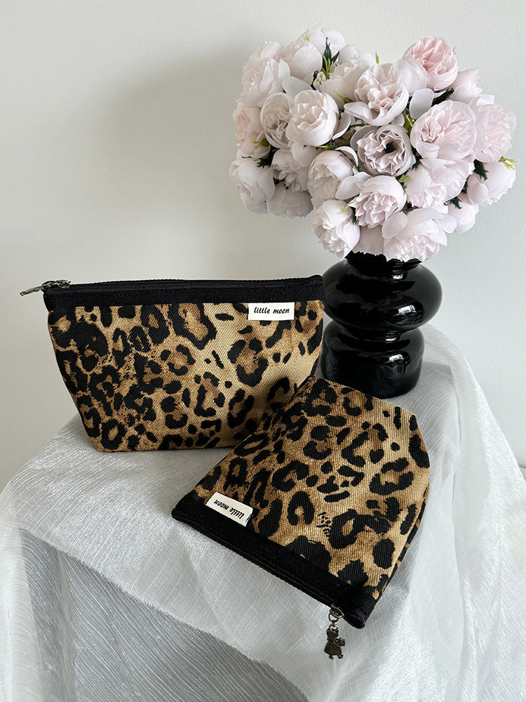 Mini Makeup Bag Canvas Cosmetic Organizer Travel Pouch