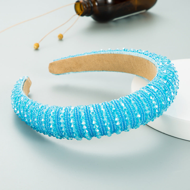 Handcrafted Beaded Headband Stylish Daily Hair Accessory