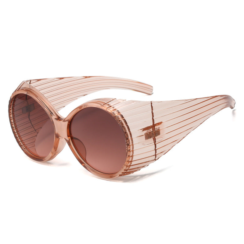 Fashionable Oversized Oval Sunglasses for Women