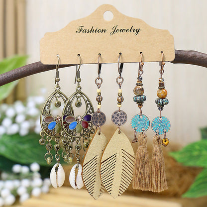 Bohemian Style Vintage Long Tassel Earrings for Women