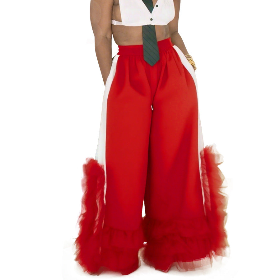 High-Waisted Casual Wide-Leg Pants For Women