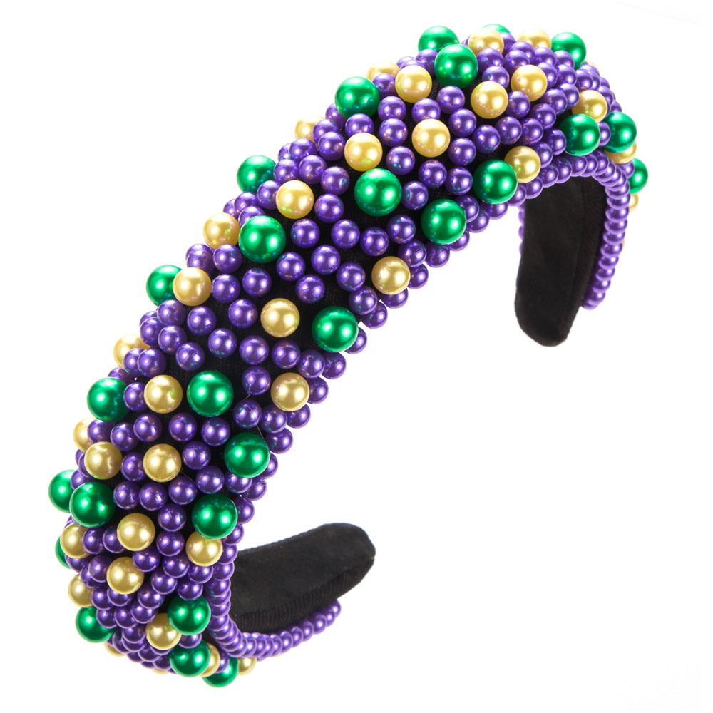 Baroque Pearl Headband Handmade Cute Hair Accessory