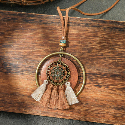 Trendy Bohemian Tassel Necklace Zinc Alloy Travel Jewelry