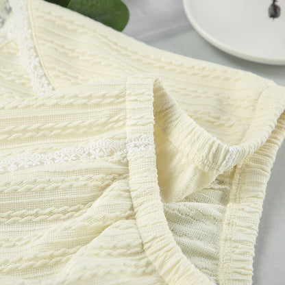 Hellow Lace Flounce Sleepwear Sets