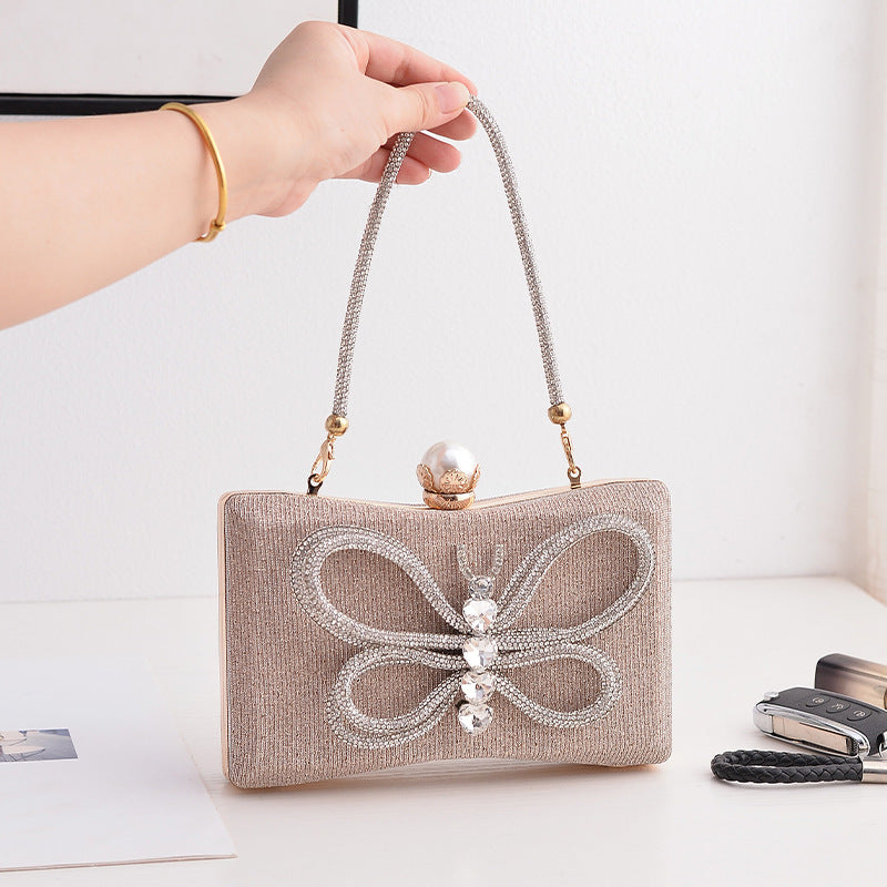Black Butterfly Elegant Party Handbag