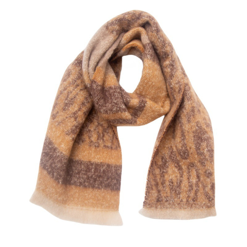 Vintage Leopard Print Scarves