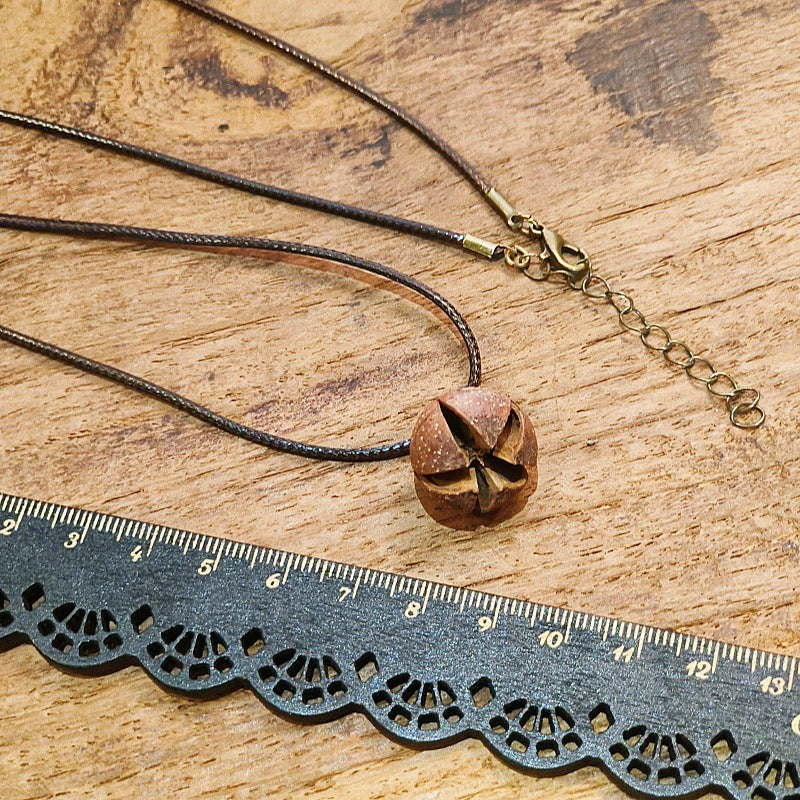 Creative Acorn Pendant Necklace Retro Style Accessories