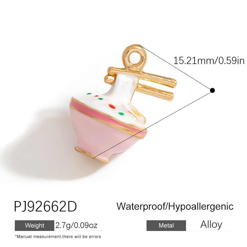 Alloy DIY Cartoon Car Pendant Droplet Decor