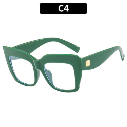 Trendy Large Frame Cat Eye Blue Light Blocking Glasses