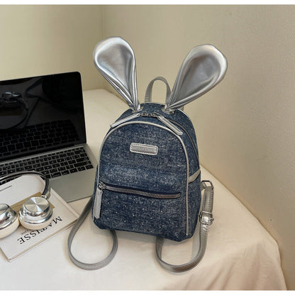 Stylish Denim Backpack for Women Casual College Bag