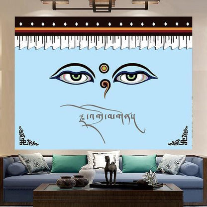 Tibetan National Culture Eye Traditional Thangka Tapestry