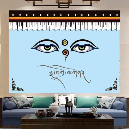 Tibetan National Culture Eye Traditional Thangka Tapestry