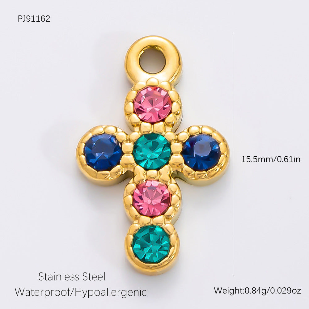 Fashionable DIY Jewelry Pendant Necklace Stainless Steel 18K Gold Plated