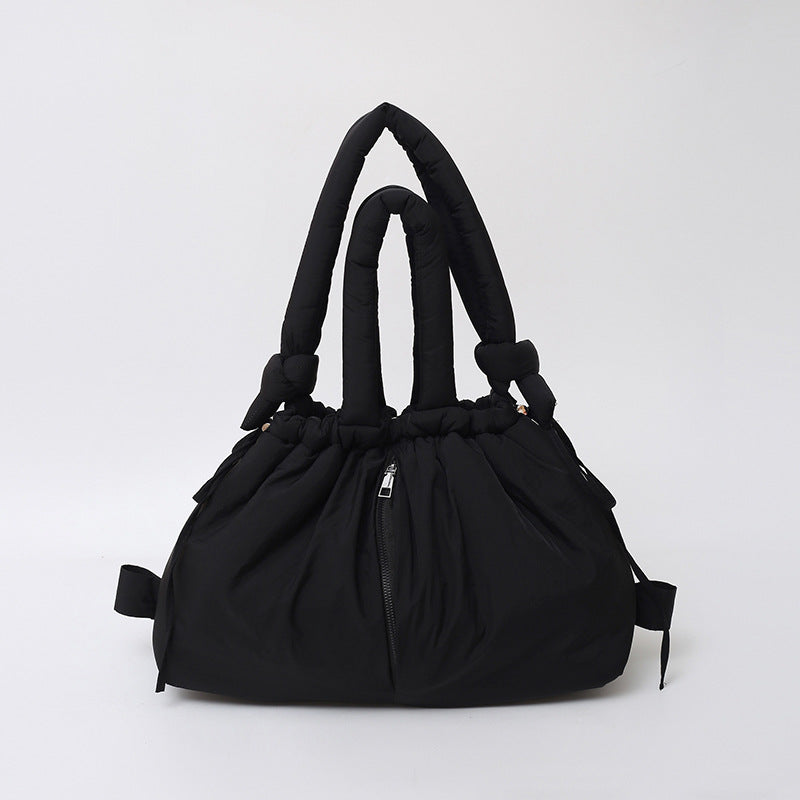 Large Capacity Nylon Tote Bag Stylish Casual Shoulder Bag