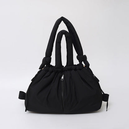 Large Capacity Nylon Tote Bag Stylish Casual Shoulder Bag