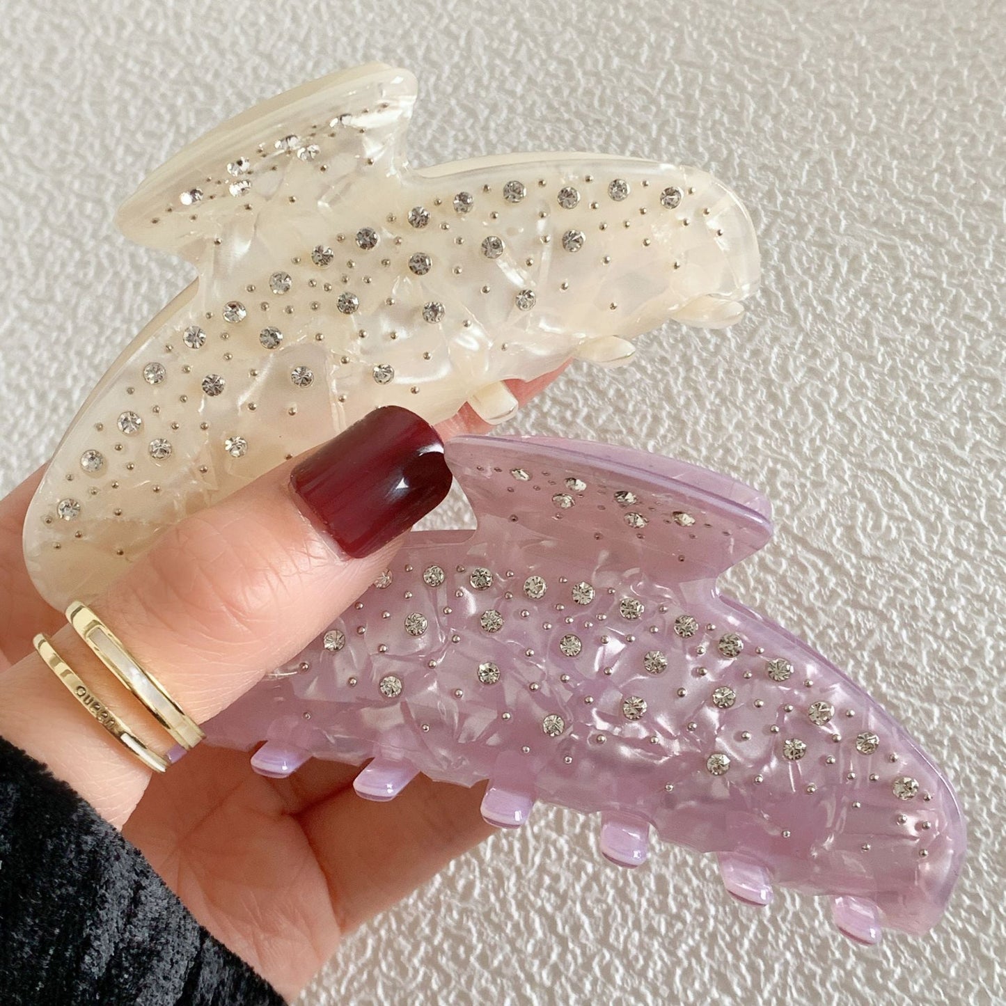 Rhinestone Simple Grab Clip