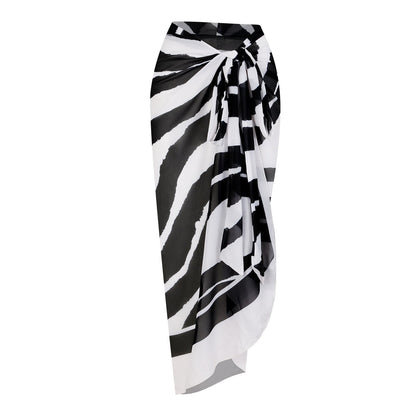 String One Piece Swimwear with Cover