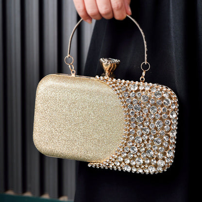 Rhinestone Evening Clutch Bag Chic Elegant Pouch