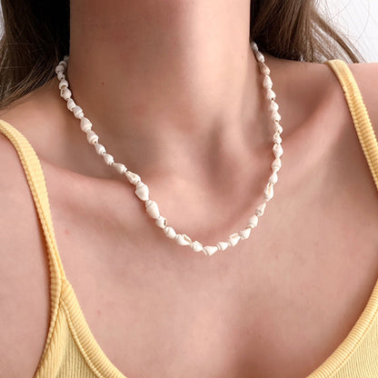 Minimalist Natural Shell Handmade Choker Necklace
