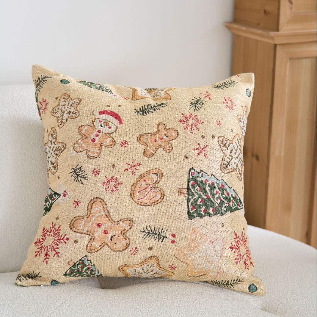 Elegant Christmas Jacquard Home Decor Pillow Case