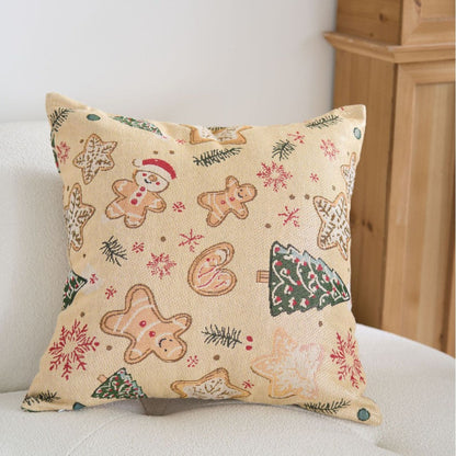 Elegant Christmas Jacquard Home Decor Pillow Case