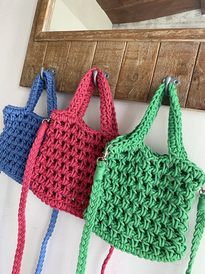 Woven Crossbody Bag for Women Stylish Cotton Blend Daily Use