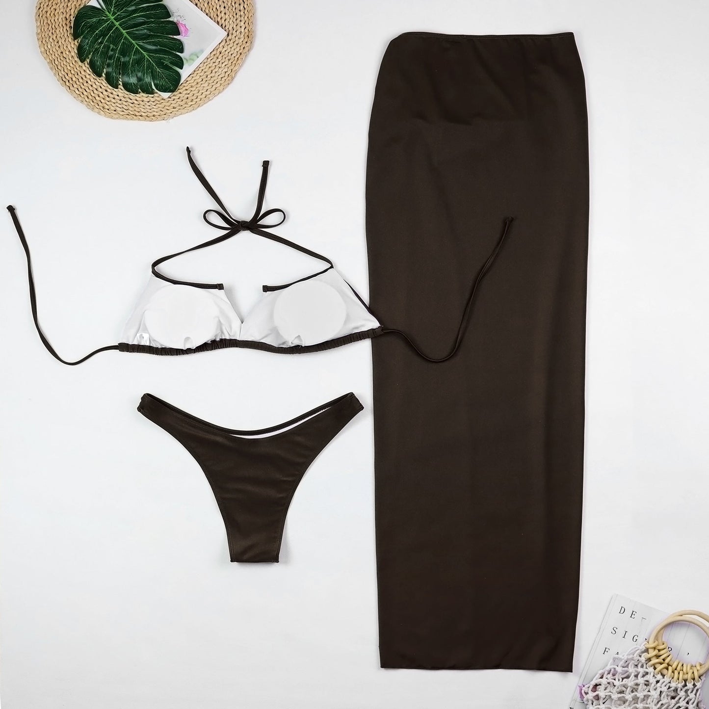 Starfish Halter Bikini Bottom with Cover