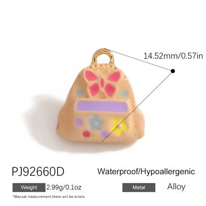 Alloy DIY Cartoon Car Pendant Droplet Decor