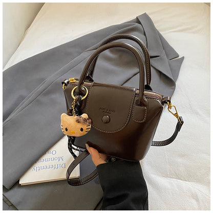Trendy Fashion Handbag Retro Crossbody Bag PU Leather