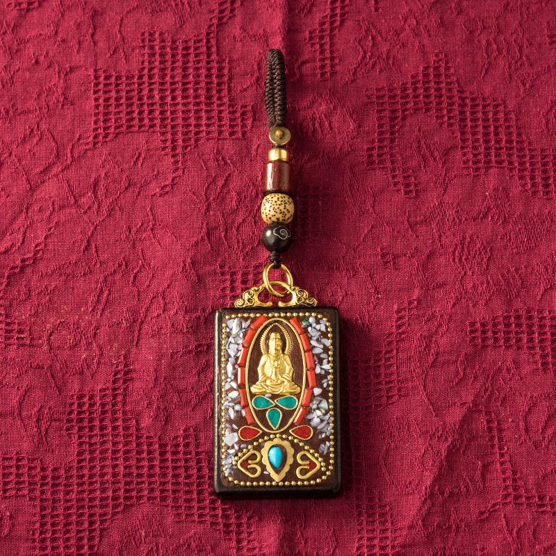 Nepal Exotic Keychain Pendant Creative Personality Men'S And Women'S Car Chain Red Hand Woven Rope Pendant