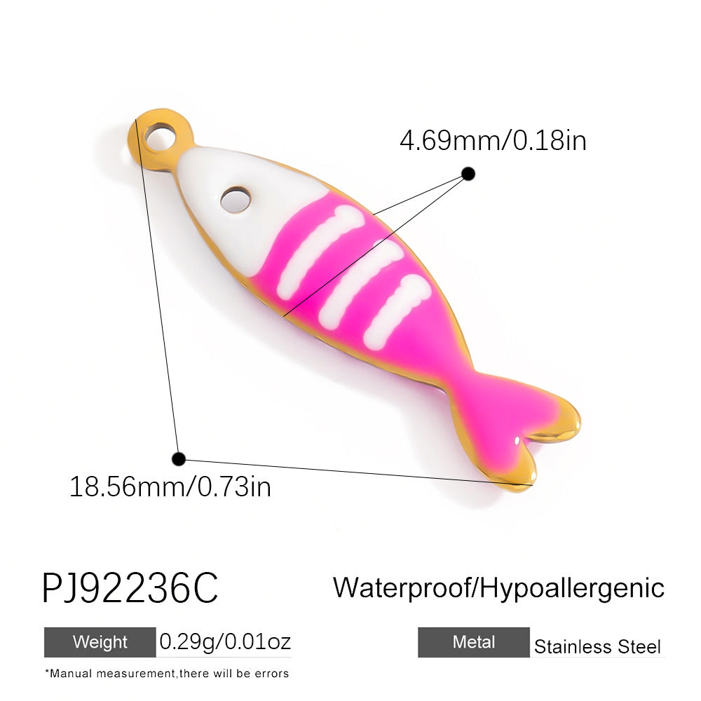 Stainless Steel DIY Jewelry Accessories Cute Charm Pendant
