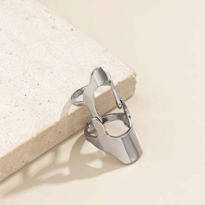 Hellow Geometric Exaggerated Index Ring