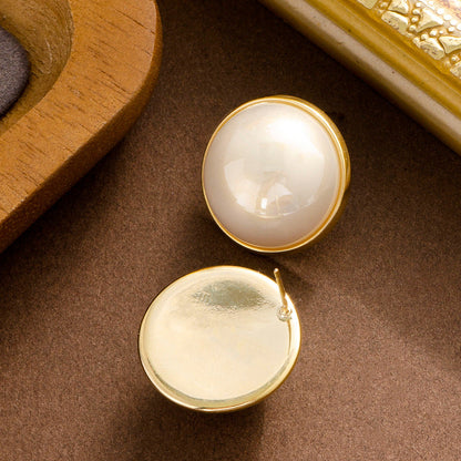 Elegant French-Inspired Pearl Earrings With Silver Pins