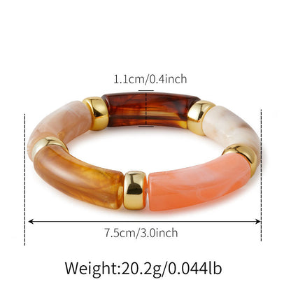 Metal Splicing Print Irregular Bracelets