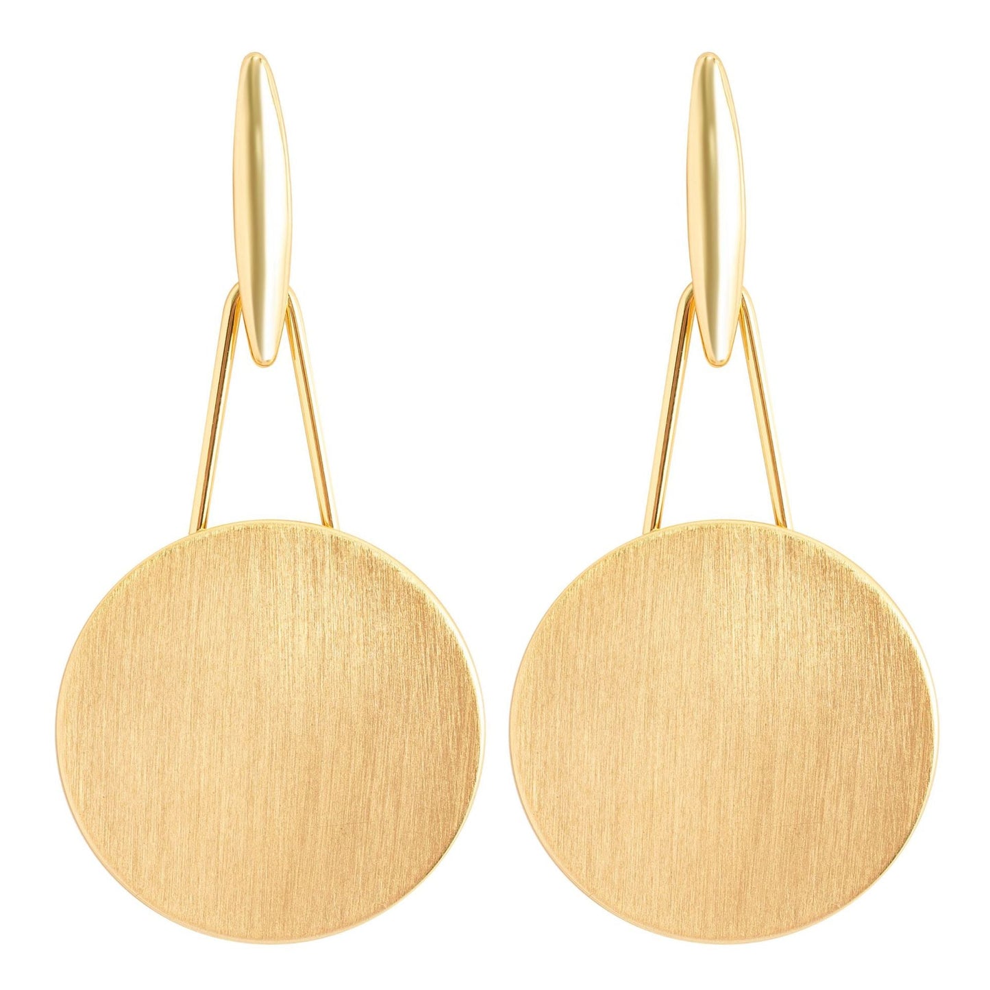 Geometric Circle Earrings Stylish Slimming Design For Women