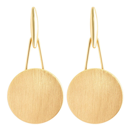Geometric Circle Earrings Stylish Slimming Design For Women