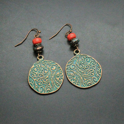 Retro National Temperament Earrings Goddess Jewelry Earrings Exaggerated Long Earrings