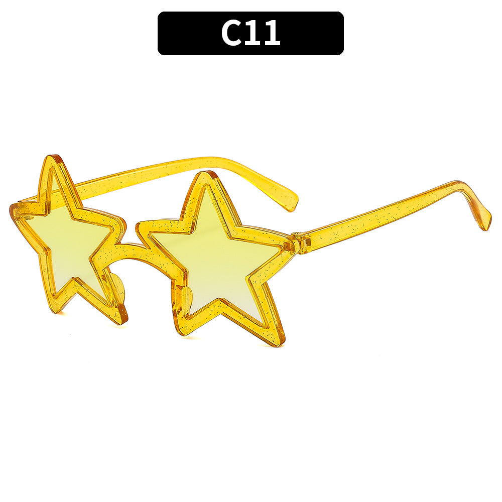 Colorful Star-Shaped Sunglasses for Parties and Festivals
