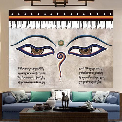 Tibetan National Culture Eye Traditional Thangka Tapestry