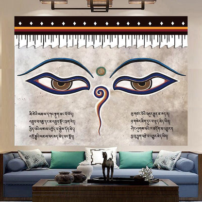 Tibetan National Culture Eye Traditional Thangka Tapestry