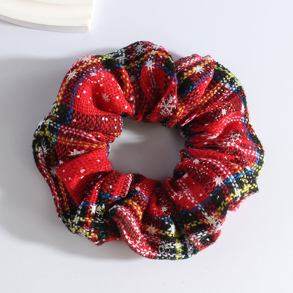 Christmas Snowflake Elastic Knit Hair Tie