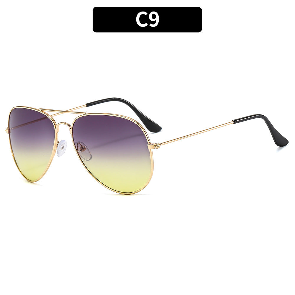 Retro Round Men's Sunglasses Classic Driving UV400 Protection