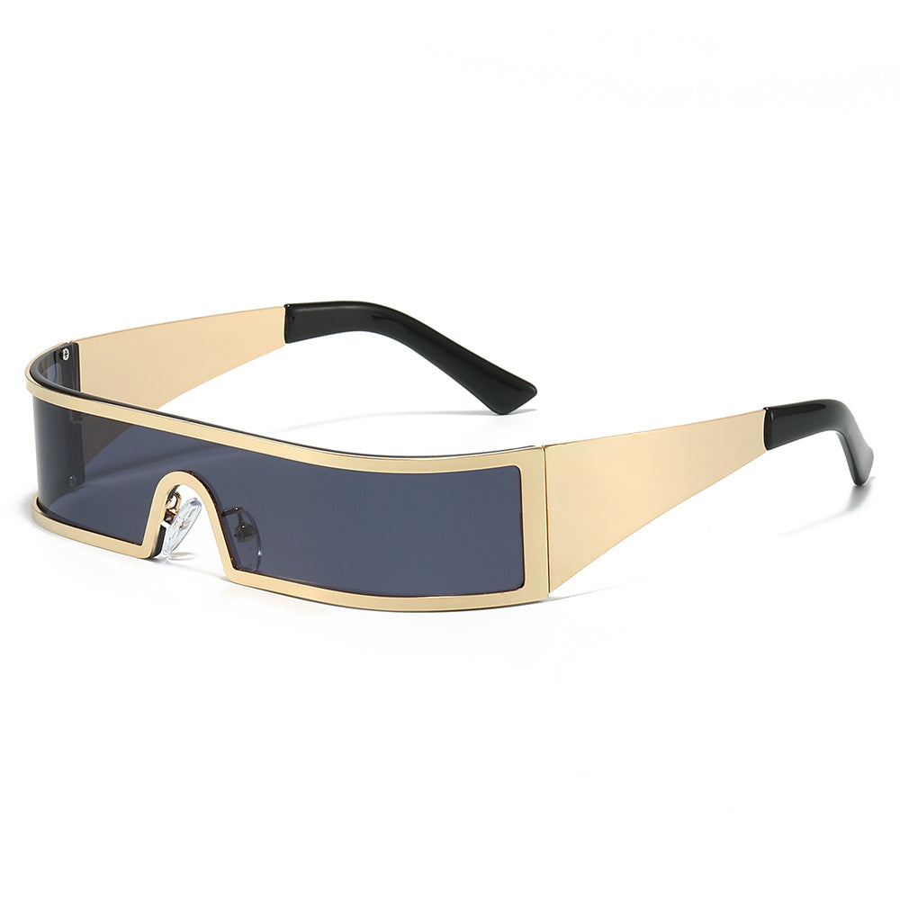 Futuristic Slim Frame Outdoor Sunglasses with UV Protection