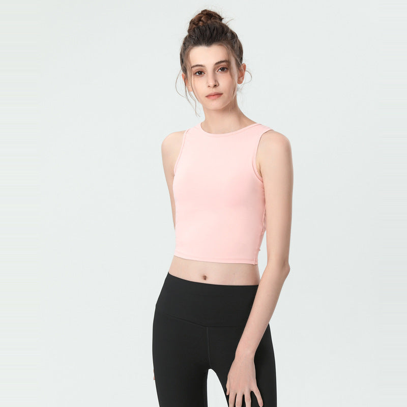 Sports Vest Women'S Fashion Yoga Beauty Back Blouse Leisure Fitness Running Shock Vest