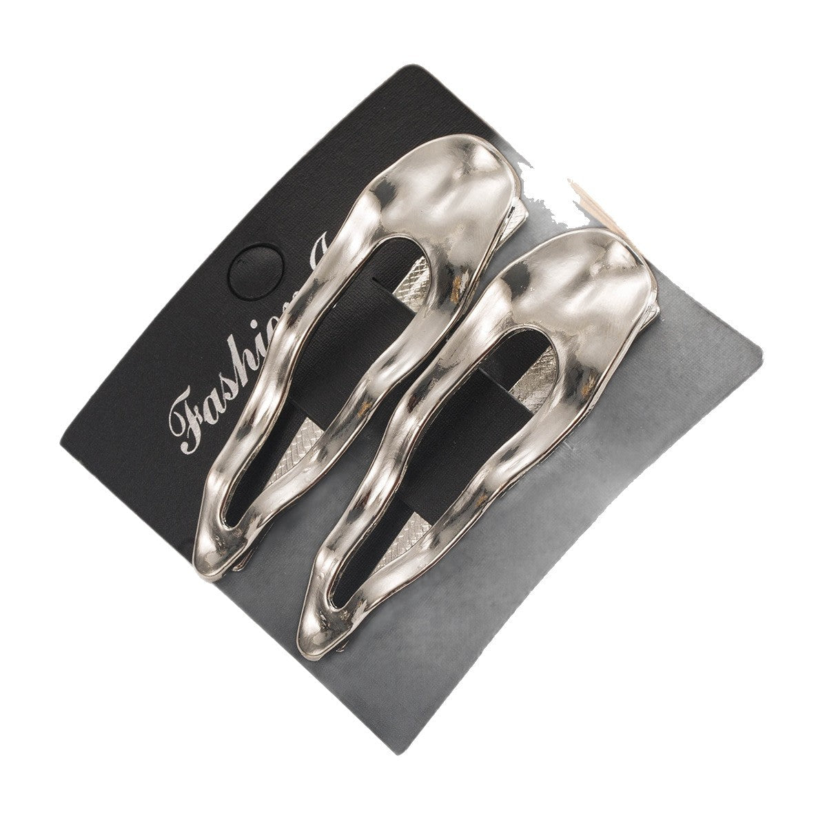 Chic Heart Bow Hair Clips Alloy Set for Women