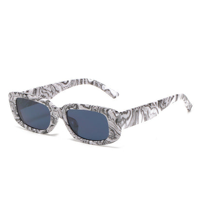 Trendy Square Sunglasses Stylish Black Frame Glasses