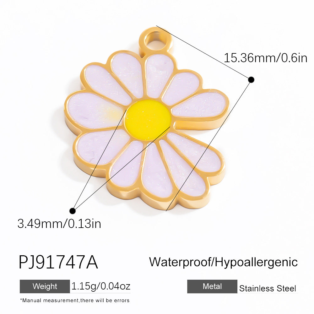 DIY Jewelry Accessories Stainless Steel Sun Shell Necklace