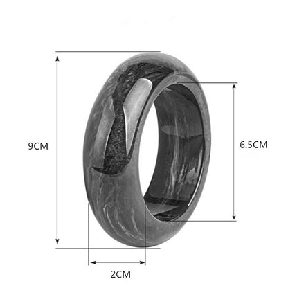 Round MarblingÂ Patterns Single Bracelets