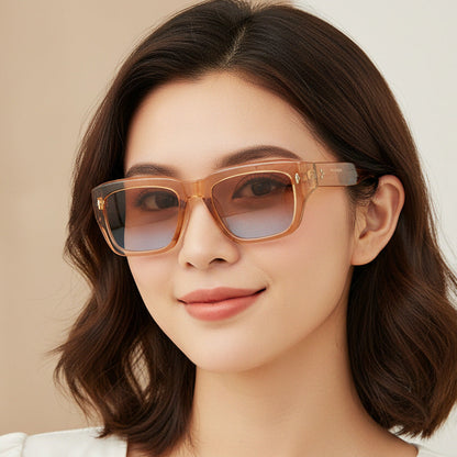 Retro Square Hip-Hop Sunglasses Fashionable Outdoor UV400 Protection