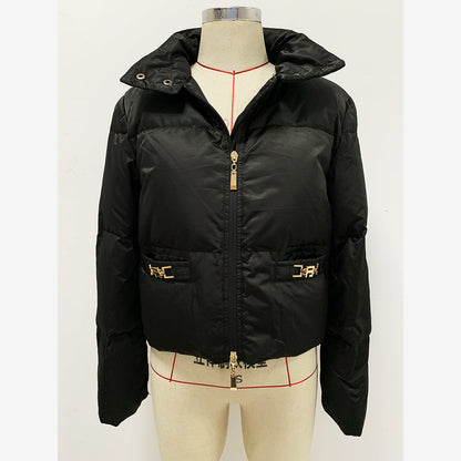 Short White Duck Down Jacket